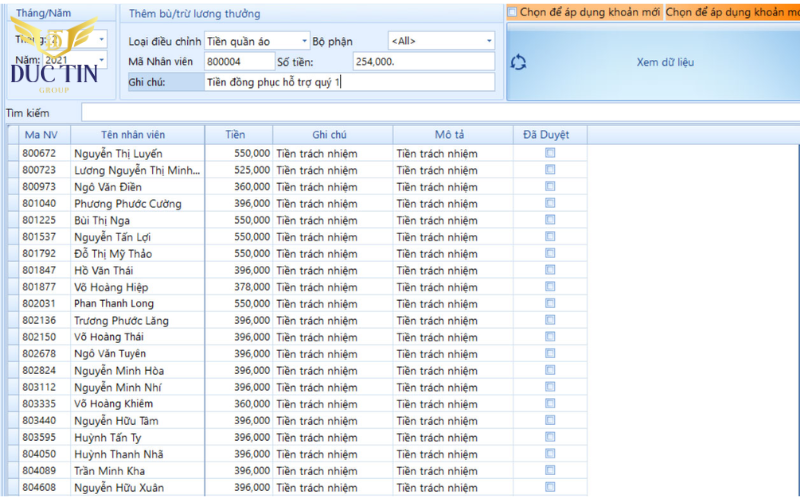 Phần mềm tính lương Base Payroll